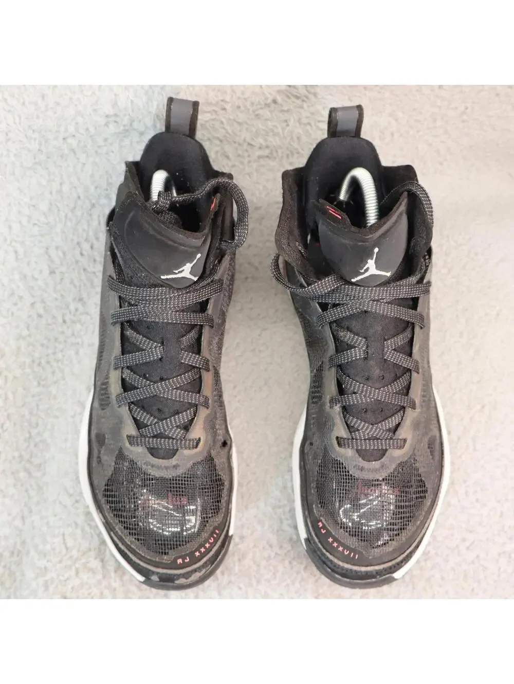 Air Jordan 37 XXXVII Black Hot Punch Men Size 7.5 READ